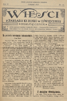 Wieści z Zakładu ks. Bosko. R. 2, 1927, nr 11