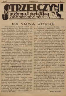 Strzelczyni w Domu i Świetlicy. 1930, nr 1