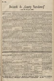 Gazeta Narodowa. 1899, nr 231