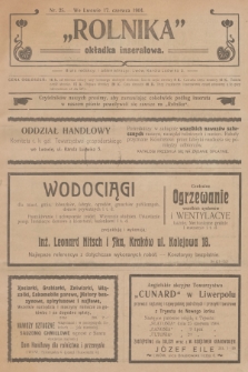 Rolnik : tygodnik dla gospodarzy wiejskich : organ c. k. galicyjskiego Towarzystwa gospodarskiego. R.37, T.66 [i.e. 67], 1904, nr 25 + dod.