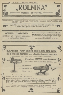 Rolnik : organ c. k. Galicyjskiego Towarzystwa Gospodarskiego. R.39, T.71, 1906, nr 4 + dod.