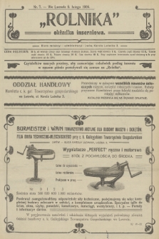 Rolnik : organ c. k. Galicyjskiego Towarzystwa Gospodarskiego. R.39, T.71, 1906, nr 7 + dod.