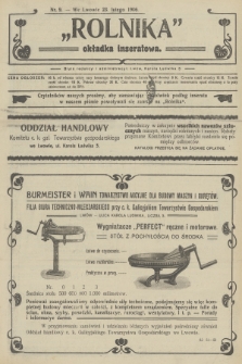 Rolnik : organ c. k. Galicyjskiego Towarzystwa Gospodarskiego. R.39, T.71, 1906, nr 9 + dod.