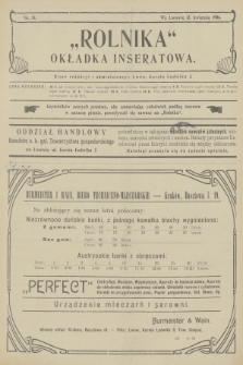 Rolnik : organ c. k. Galicyjskiego Towarzystwa Gospodarskiego. R.39, T.71, 1906, nr 16 + dod.