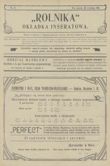Rolnik : organ c. k. Galicyjskiego Towarzystwa Gospodarskiego. R.39, T.71, 1906, nr 17 + dod.