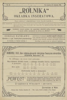 Rolnik : organ c. k. Galicyjskiego Towarzystwa Gospodarskiego. R.39, T.71, 1906, nr 18 + dod.