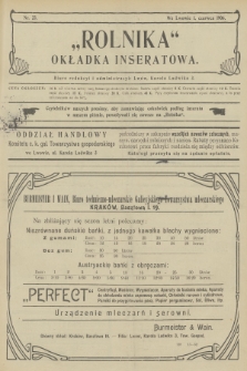 Rolnik : organ c. k. Galicyjskiego Towarzystwa Gospodarskiego. R.39, T.71, 1906, nr 23 + dod.