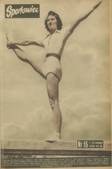 Sportowiec. R.2, 1950, nr 15