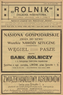 Rolnik: Organ c. k. Galicyjskiego Towarzystwa Gospodarskiego. R.47, T.87, 1914, nr 11