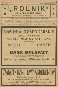 Rolnik: Organ c. k. Galicyjskiego Towarzystwa Gospodarskiego. R.47, T.87, 1914, nr 13