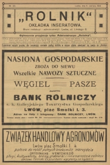 Rolnik: Organ c. k. Galicyjskiego Towarzystwa Gospodarskiego. R.47, T.87, 1914, nr 23