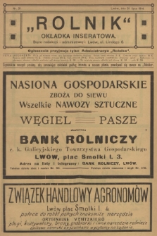 Rolnik: Organ c. k. Galicyjskiego Towarzystwa Gospodarskiego. R.47, T.87, 1914, nr 31
