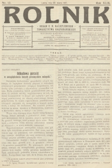Rolnik: Organ c. k. Galicyjskiego Towarzystwa Gospodarskiego. R.49, T.89, 1917, nr 12
