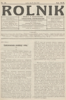 Rolnik: Organ c. k. Galicyjskiego Towarzystwa Gospodarskiego. R.49, T.90, 1917, nr 28