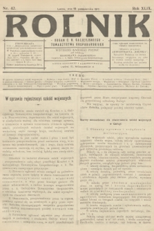Rolnik: Organ c. k. Galicyjskiego Towarzystwa Gospodarskiego. R.49, T.90, 1917, nr 42