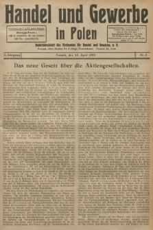 Handel und Gewerbe : Nachrichtenblatt des Verbandes für Handel und Gewerbe. Jg.3, 1928, nr 8