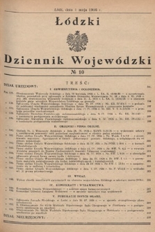 Łódzki Dziennik Wojewódzki. 1936, nr 10