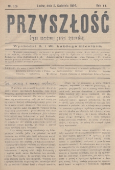 Przyszłość : organ narodowej partyi żydowskiej. R.2 (1893/1894), nr 13