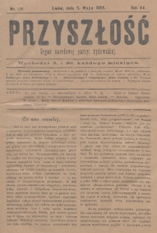 Przyszłość : organ narodowej partyi żydowskiej. R.2 (1893/1894), nr 15