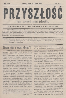 Przyszłość : organ narodowej partyi żydowskiej. R.2 (1893/1894), nr 19