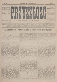 Przyszłość : organ narodowej partyi żydowskiej. R.3 (1894/1895), nr 3