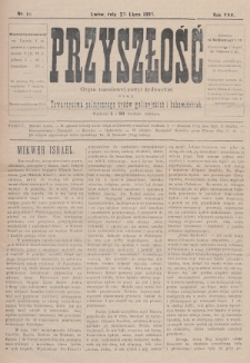 Przyszłość : organ narodowej partyi żydowskiej oraz Towarzystwa politycznego żydów galicyjskich i bukowińskich. R.3 (1894/1895), nr 19