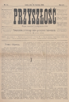Przyszłość : organ narodowej partyi żydowskiej oraz Towarzystwa politycznego żydów galicyjskich i bukowińskich. R.4 (1895/1896), nr 18