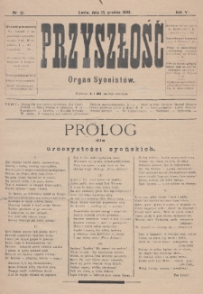 Przyszłość : organ Syonistów. R.5 (1896/1897), nr 5