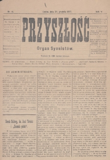 Przyszłość : organ Syonistów. R.5 (1896/1897), nr 6