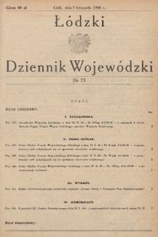 Łódzki Dziennik Wojewódzki. 1948, nr 23