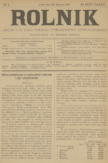 Rolnik : organ c. k. galicyjskiego Towarzystwa gospodarskiego. R.34, T.64, 1901, nr 4 + dod.