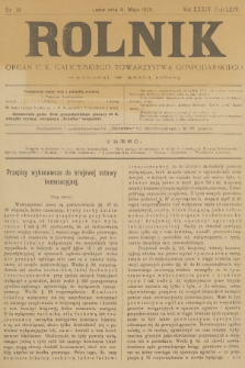 Rolnik : organ c. k. galicyjskiego Towarzystwa gospodarskiego. R.34, T.64, 1901, nr 18 + dod.