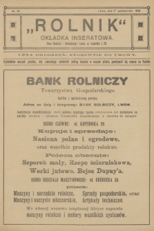 Rolnik: organ Towarzystwa Gospodarskiego. R.51, T.93, 1919, nr 16