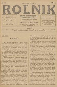 Rolnik: organ Towarzystwa Gospodarskiego. R.51, T.93, 1919, nr 21