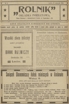 Rolnik: organ Towarzystwa Gospodarskiego. R.52, T.94, 1920, nr 5