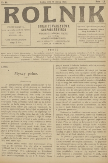Rolnik: organ Towarzystwa Gospodarskiego. R.52, T.94, 1920, nr 11