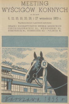 Program Wyścigów Konnych. 1953, nr 40