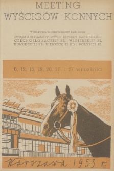 Program Wyścigów Konnych. 1953, nr 43