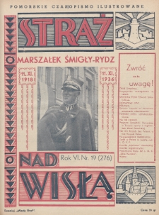 Straż nad Wisłą : pomorskie czasopismo ilustrowane : (dawniej „Młody Gryf”). 1936, nr 19