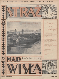 Straż nad Wisłą : pomorskie czasopismo ilustrowane : (dawniej „Młody Gryf”). 1936, nr 21