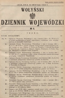 Wołyński Dziennik Wojewódzki. 1935, nr 8