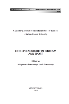 Journal of Entrepreneurship, Management and Innovation : JEMI : a quarterly journal of Nowy Sacz School of Business - National-Louis University. Vol. 9, 2013, iss. 1