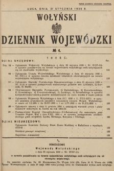 Wołyński Dziennik Wojewódzki. 1936, nr 4