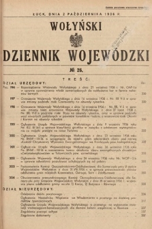 Wołyński Dziennik Wojewódzki. 1936, nr 26
