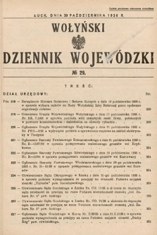 Wołyński Dziennik Wojewódzki. 1936, nr 29