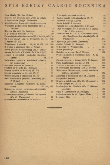 Oriens : dwumiesięcznik poświęcony sprawom religijnym Wschodu wydawany przez Misję Wschodnią OO. Jezuitów w Polsce. R. 3, 1935, Spis rzeczy