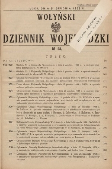 Wołyński Dziennik Wojewódzki. 1938, nr 25