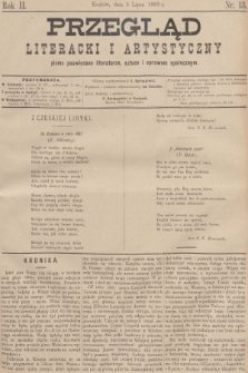 Przegląd Literacki i Artystyczny : pismo poświęcone literaturze, sztuce i sprawom społecznym. R.2, 1883, nr 13 + dod.