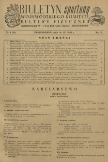 Biuletyn Sportowy Wojewódzkiego Komitetu Kultury Fizycznej w Stalinogrodzie. R.2, 1955, nr 8