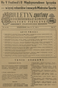 Biuletyn Sportowy Wojewódzkiego Komitetu Kultury Fizycznej w Stalinogrodzie. R.2, 1955, nr 20